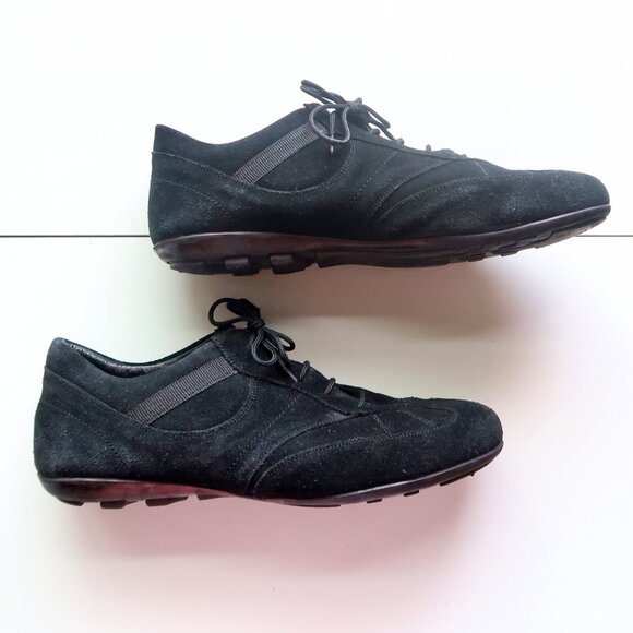 Sabatini Collection Men’s Black Suede Leather Lace-Up Casual Shoes Sneakers 11.5 - Picture 13 of 16